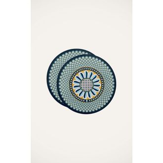 La DoubleJ Disk Placemats Set Of 2 Napoli in Napoli Midnight Blue at Nordstrom