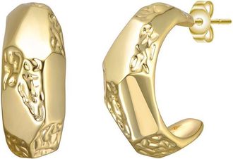 Rachel Glauber 14K Plated Hoops