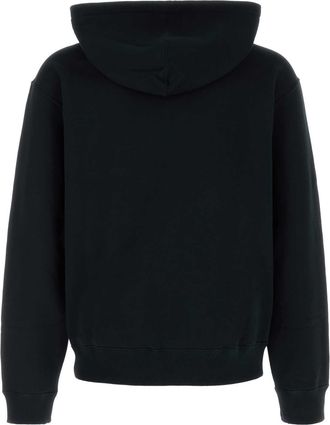 Jil Sander Mens Black Cotton Sweatshirt 001 Exterior. Felpe Sweater