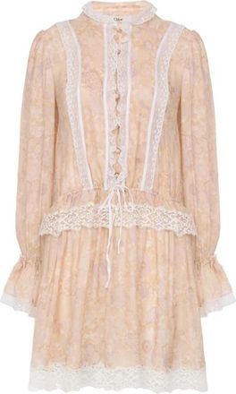 Chlo&eacute; Short Kleedjes - Dames - Korte kleedjes - Beige - 2XS - Kleedjes