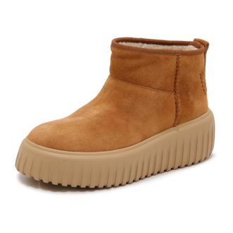 Hogan Schoenen, Dames, Bruin, 35 EU, Leer, H-Stripes Boot