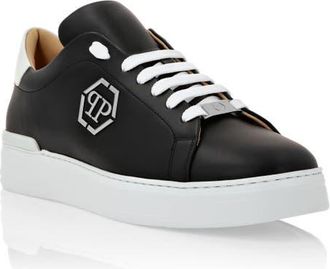Philipp Plein Lo-Top Sneakers Cocco Print Insert Hexagon Unisex in Black at Nordstrom, Size 35