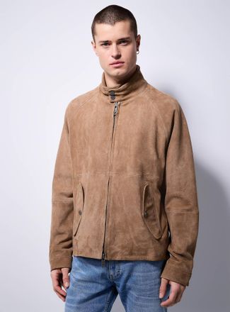 HUGO BOSS Mens Loridge suede jacket