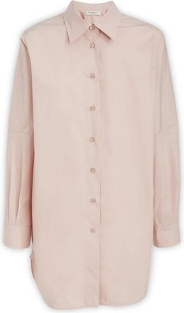 Philosophy di Lorenzo Serafini Oversized overhemd met lange mouwen en knopen - Dames - Overhemden - Beige - S - Katoen - Overhemden