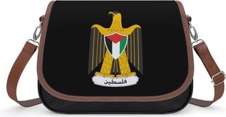 Generic Coat of Arms of Palestine Fashion Womens Crossbody Bags Novelty Handbag Shoulder Bag Purse