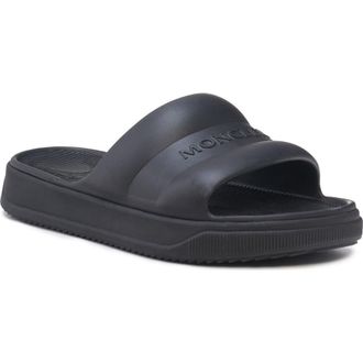 Moncler Altive Slide Sandal in Black at Nordstrom, Size 10Us