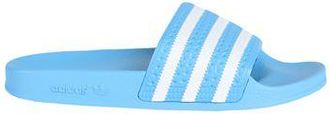 adidas Adilette Lite Pool Slides in Blue with Striped Design
