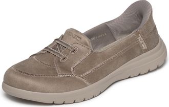 Skechers Womens Flex Perform Tex Slip-ins for on The go Loafer Flat, Taupe, 5 UK