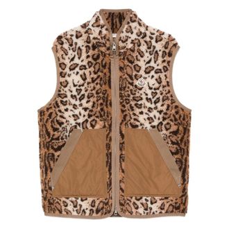 Moncler Outwear Waistcoats Marrone-Uomo
