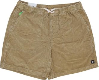 Element Khaki Cord Walkshort Heren Shorts - Heren - Korte Broeken - Beige - XL - Katoen - Korte Broeken