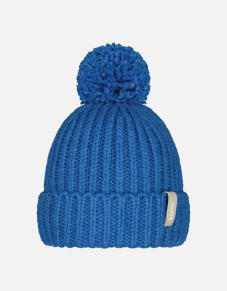 Barts Womens Barts Womens Joansy Curffed Pom Pom Bobble Hat - Blue - Size: ONE size