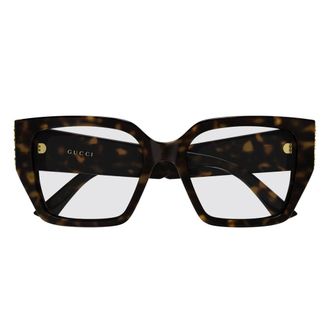 Gucci Glasses, unisex, Brown, Size: 53 MM Optical Frame