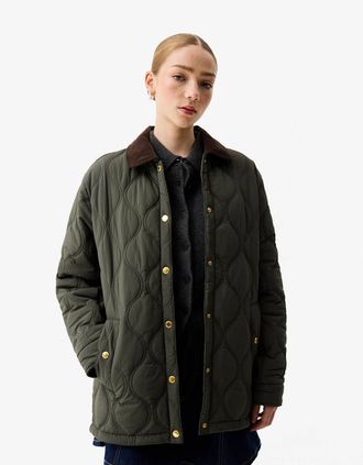 Hunter Womens Hunter Witton Womens Quilted Jacket - Kambaba - Black - Size: 10/8