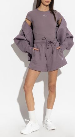 adidas ADIDAS By Stella McCartney Shorts With Logo, Womens, Purple