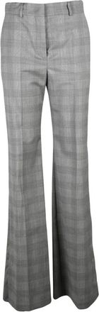 Sportmax Broeken, Dames, Grijs, S, Wol, Batun Wijde Broek