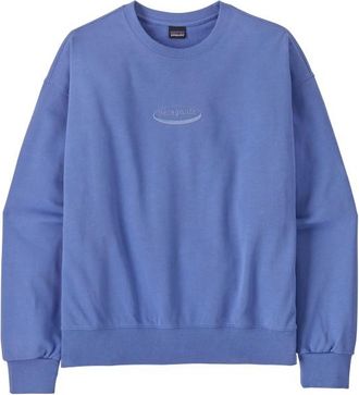 Patagonia 95 Oval Logo Daily Crew Pullover f&uuml;r Damen | blau