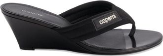 Coperni Black Wedge Heel Sandals
