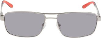 Carrera Gray Flash Silver Rectangular Unisex Sunglasses CARRERA 8011/S 0R81/DY 58