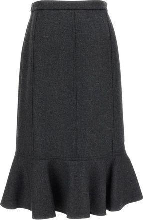 Plan C Midi Skirts - Dames - Midirokken - Grijs - S - Rokken