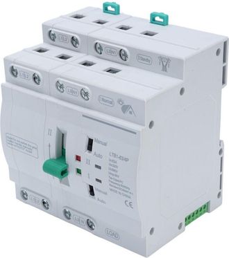 OEM Interruptor De Transferencia Autom&aacute;tica, Doble Alimentaci&oacute;n, Selector Fotovoltaico A El&eacute;ctrico De 4p, Montaje En Carril Din, Alimentaci&oacute;n De 63a
