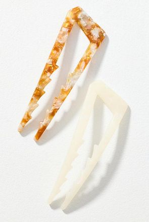Anthropologie Resin Hair Pins, Set of 2