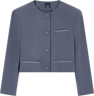 A|X Armani Exchange Blazer Formale - Dames - Blazers - Blauw - L - Jassen