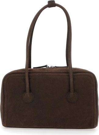 Margesherwood Womens Shoulder Bag Soft Boston Brown Leather Cow