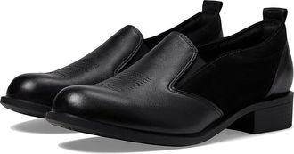 SAS Saddle Slip On Loafer Womens Flat Shoes Black : 7 M - Medium (B), Leather