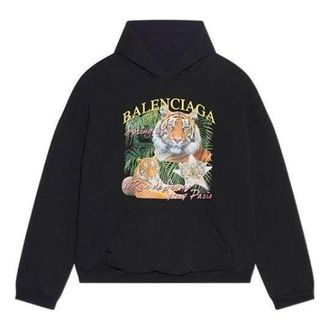 Balenciaga Year Of The Tiger FBI Revesible Hoodie Navy 681472TLVM44084