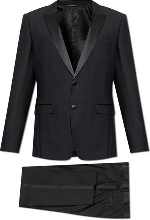 Dolce & Gabbana Heren, Pakken, Zwart, Maat: 3XL Wol