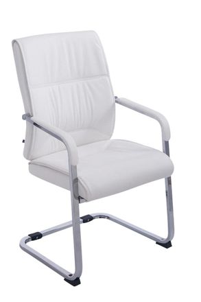 Clp Silla De Conferencia Anubis En Polipiel Blanco