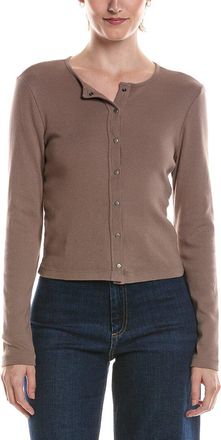 Michael Stars Trixie Crewneck Snap Cardigan