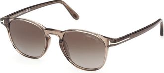Tom Ford Ft 1302 45B Zonnebrillen - Heren - Zonnebrillen - Bruin - 50 MM - Accessoires