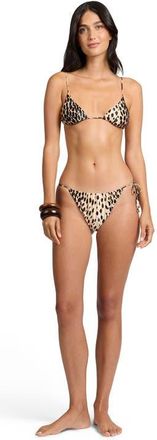 Onia Jolie Bikini Top in Tan Multi at Nordstrom, Size Medium
