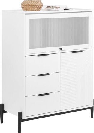 SoBuy Fsb94-w Aparador Multifuncional Para Pasillo Sal&oacute;n Y Cocina - Sobuy