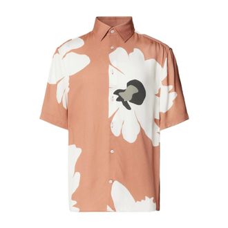 Strellson Overhemden, Heren, Veelkleurig, S, Viscose overhemd met grote bloemenprint