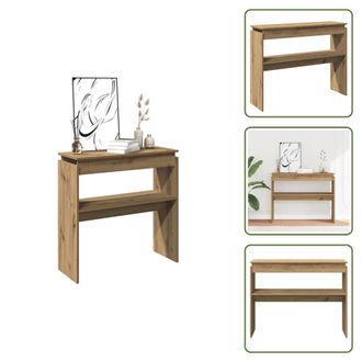 vidaXL Mesa De Sal&oacute;n - Vidaxl Mesa Consola Madera De Ingenier&iacute;a Roble Artesanal 102x30x80 Cm - Mesa De Entrada