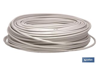 cofan Rollo 100m Cable Antena Sat&eacute;lite/tdt, Cable De Antena De Tv Con Malla De Cobre, Ideal Para Conectar La Tv A Las Tomas Para Sat&eacute;lite Y Tdt Terrestre. S