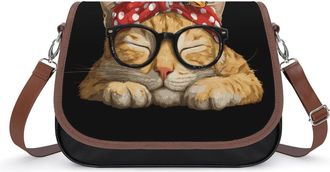 Generic Funny Cat Crossbody Bags for Women Shoulder Messenger Bag Purse Handbags