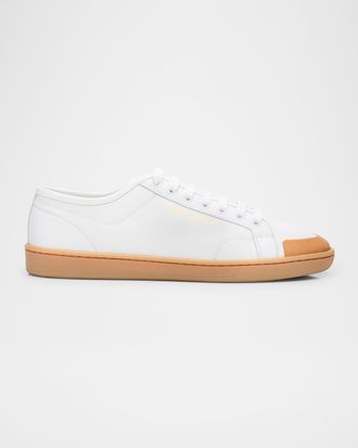 Saint Laurent Gym Leather Low-Top Sneakers