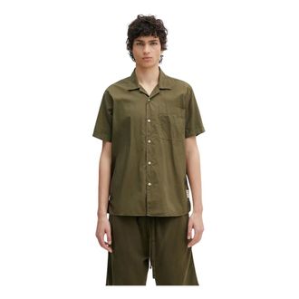 Barbour Overhemden, Heren, Groen, L, Short Sleeve Shirts