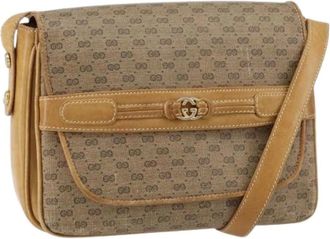 Gucci Pre-owned Cross Body Bags, female, Beige, Size: ONE SIZE Pre-owned Vintage Cross Body Bag