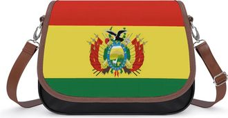 Generic Bandera De Bolivia Fashion Womens Crossbody Bags Novelty Handbag Shoulder Bag Purse