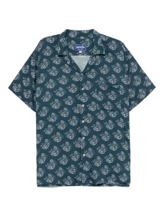 Arrels Barcelona printed shirt - Blue