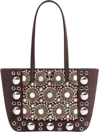 Valentino Garavani Brown Nellcote Mini Tote