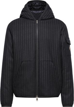 Moncler Doudoune longue Ceze - Heren - Zomerjassen - Blauw - XL - Leer - Jassen