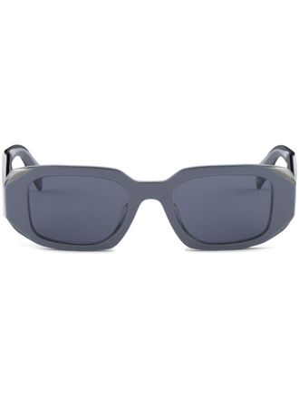 Prada Symbole geometric-frame sunglasses - women - Acetate - One Size - Blue