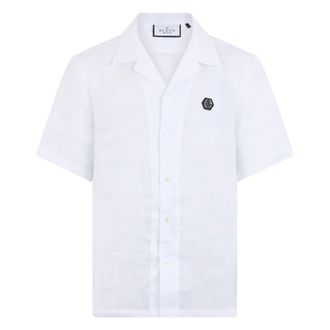 Philipp Plein Heren, Overhemden, Wit, Maat: 4XL