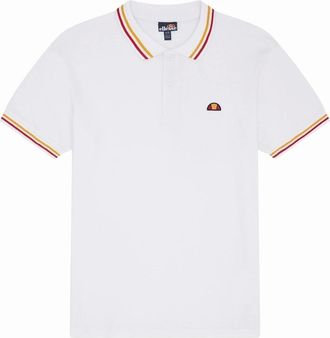 Ellesse Mens Rooks Polo Shirt - White - Size: 38