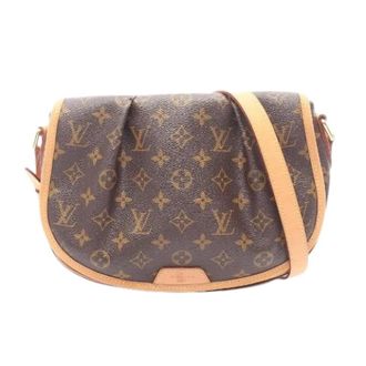 Louis Vuitton Pre-owned Menilmontant PM Monogram Schoudertas - Dames - Pre-owned - Bruin - Maat: ONE Size